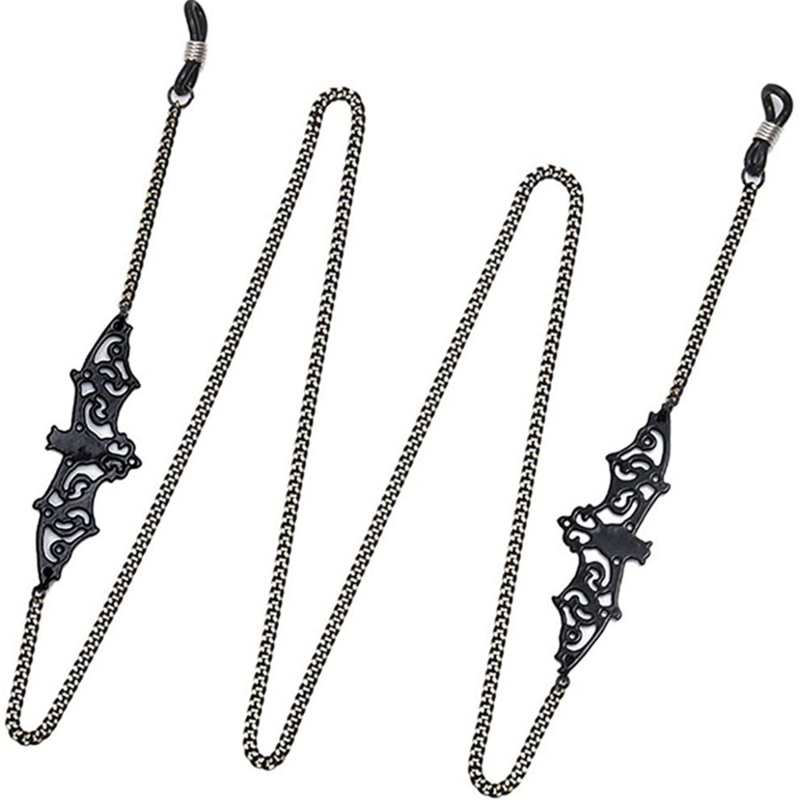 Men Accessories Neck Chain - 1-10 adet gotik yarasa gözlük zinciri