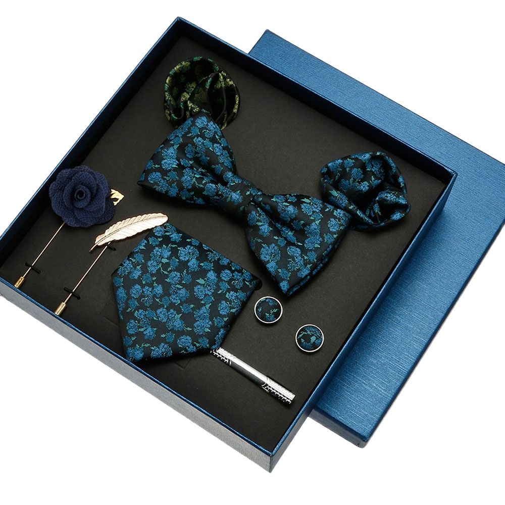 Neck Tie Set Box - Bir kutuda lüks ipek kravat hanset