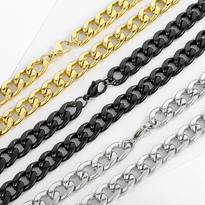 Men Accessories Neck Chain - HNSP 316L Paslanmaz Çelik Küba Bağlantılı