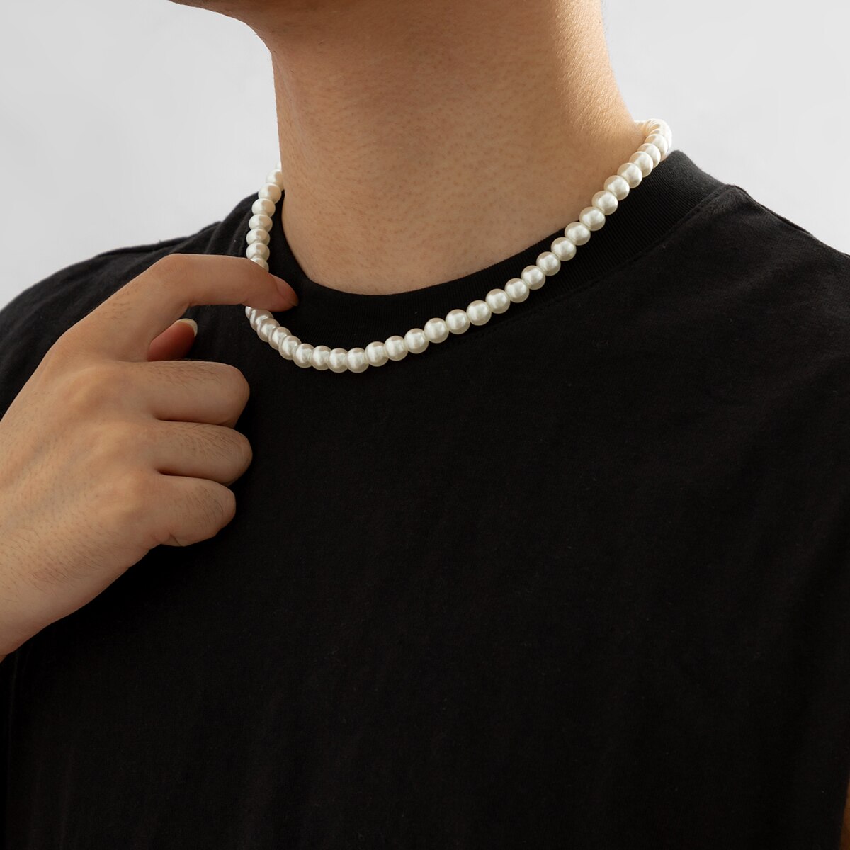 Basit taklit-inci boncuklu kıs - Men Accessories Neck Chain incelemesi ve fiyatı