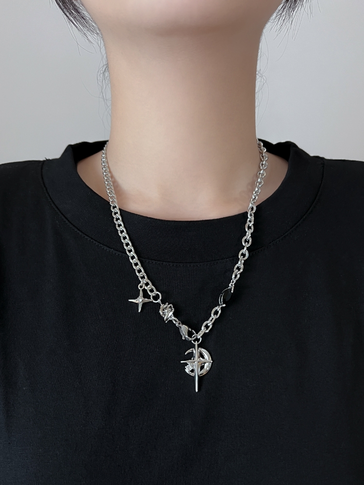 2023 kore moda Punk Punk ay yı - Men Accessories Neck Chain incelemesi ve fiyatı